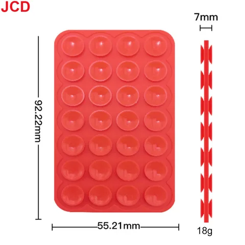 2 шт., силиконовый чехол на присоске, двухсторонний держатель с прочной ручкой без помощи рук для селфи и видео для iPhone Android