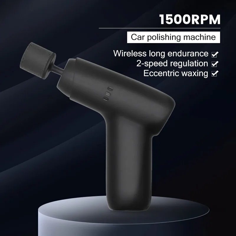 

New Car Polishing Machine Electric Wireless 1500rpm Polisher Adjustable Speed Auto Waxing Tools Accessories