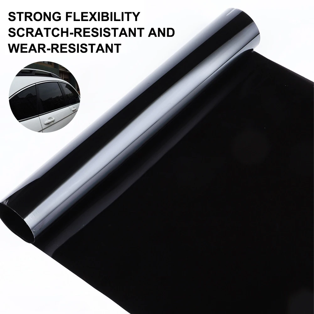 50*300cm Black Car Window Foils Tint Tinting Film Roll Auto Home Window Glass Restroom Summer Solar UV Protector Sticker Films