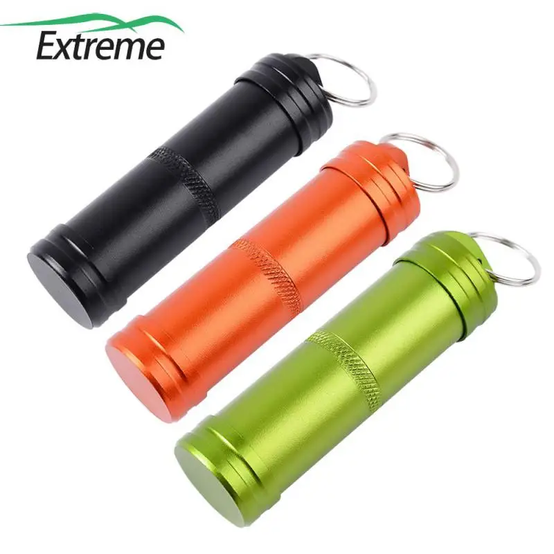 

Survival Seal Capsule Trunk EDC Waterproof Hike Box Container Outdoor Dry Bottle Holder Storage Camp Medicine Match Pill Case