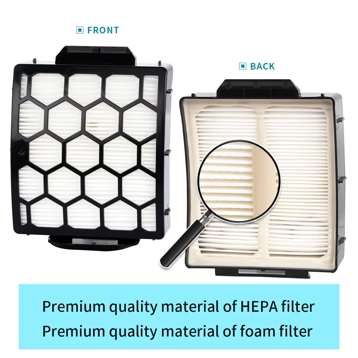 Фото Фильтр HEPA UV850 и поролоновый фильтр для вертикального пылесоса Shark Performance Lift Away UV850 UV900 DuoClean, запчасть # XHF320 & XFFK602UKT №1