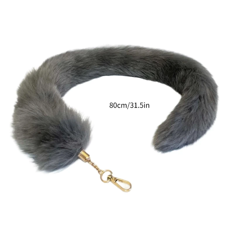 Плюшевый кулон с хвостом Kerchain милый пушистый брелок хвостами животных ювелирные