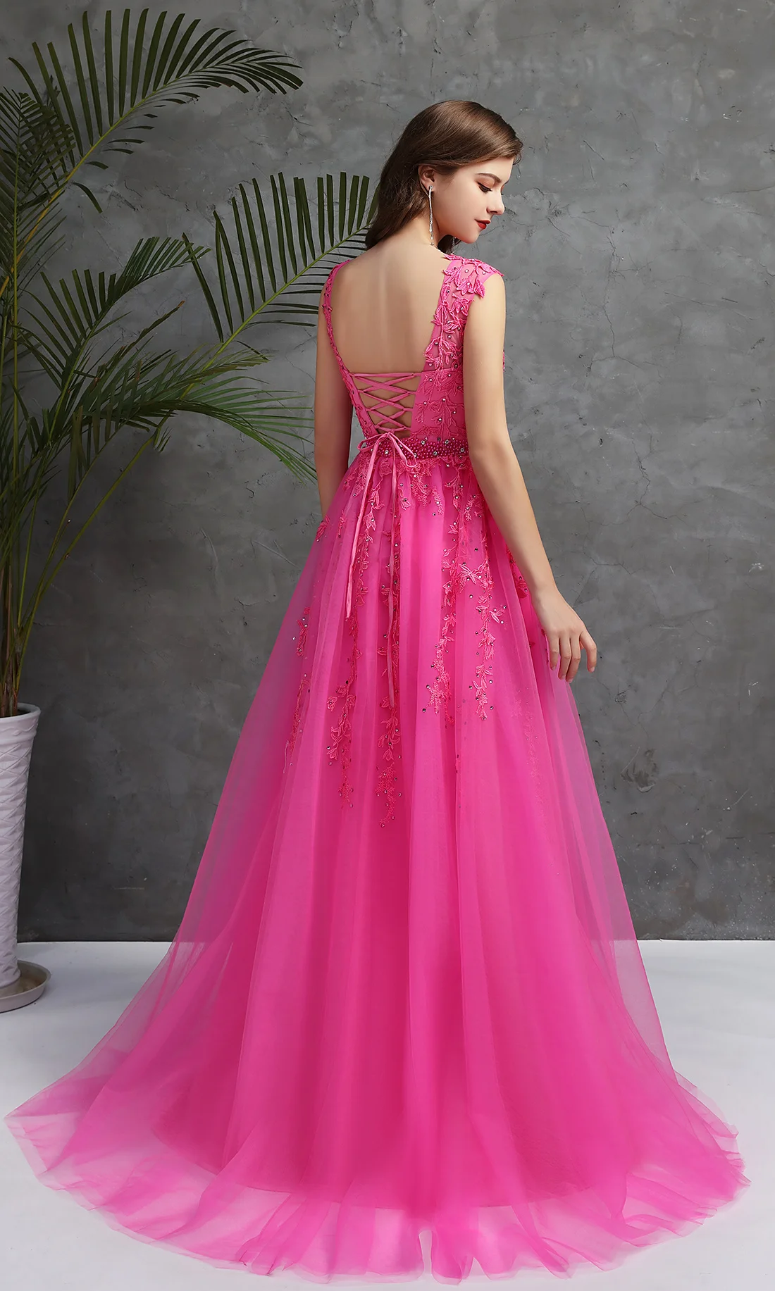 Vestidos De Festa вечернее платье Robe Soiree с круглым вырезом кружевной аппликацией Длинные