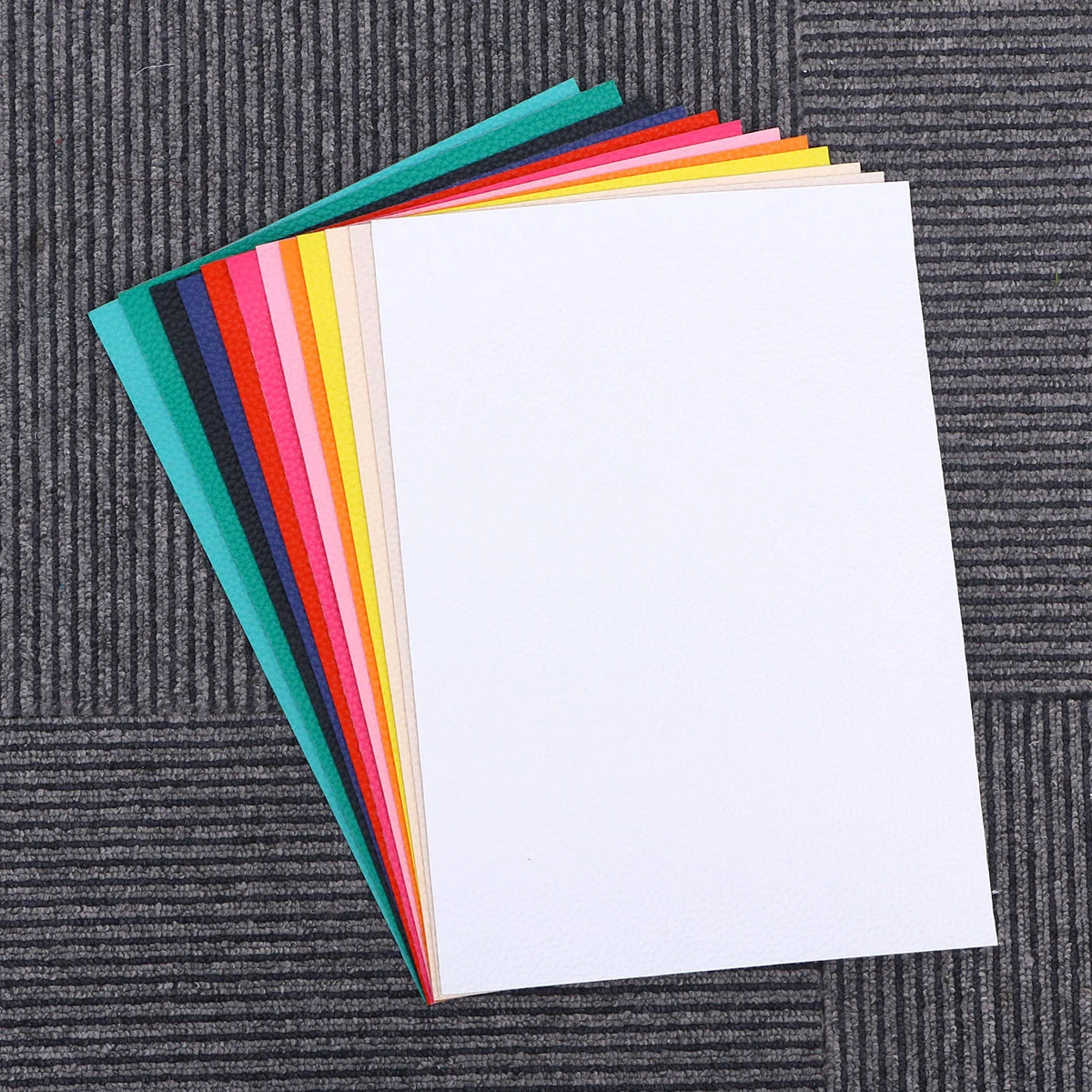 

Pu Sheet Sheets Fabric Faux Diy Craft Litchi Colorful Christmas Sewing Square