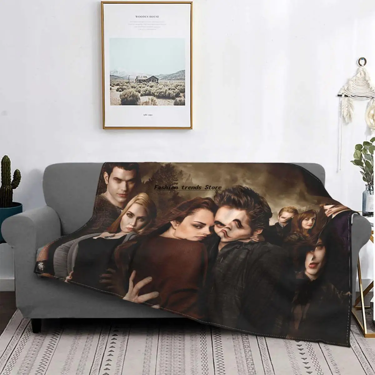 

The Twilight Saga Vampire Fleece Throw Blanket Movie Edward Bella Blankets for Bedding Bedroom Super Soft Bedding Throws