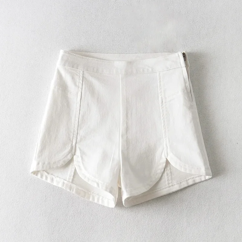 2021 Summer Korean Style Denim Shorts High Waist Elastic Hip Bag Thin Slim Hot Shorts Summer Streetwear Jeans Offlice Lady 2021