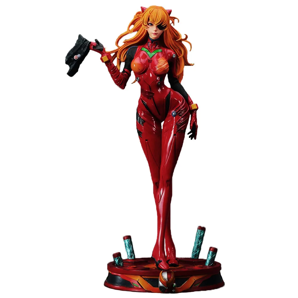 

47CM New Anime NEON GENESIS EVANGELION EVA 1/4 GK Asuka Langley Soryu Mecha suit Figure PVC Model Toys Doll Ornaments Gifts