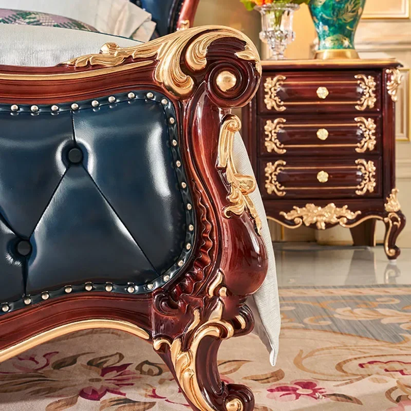 Роскошная Скандинавская Эстетическая кровать большого размера дешевая Милая