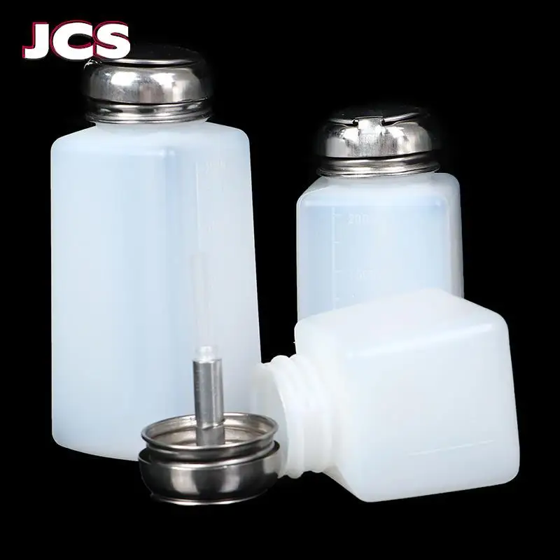 

Empty 100/200/250ml Pump Dispenser Nail Polish Remover Bottle Liquid UV Gel Polish Nail Art Clean Acetone Bottles