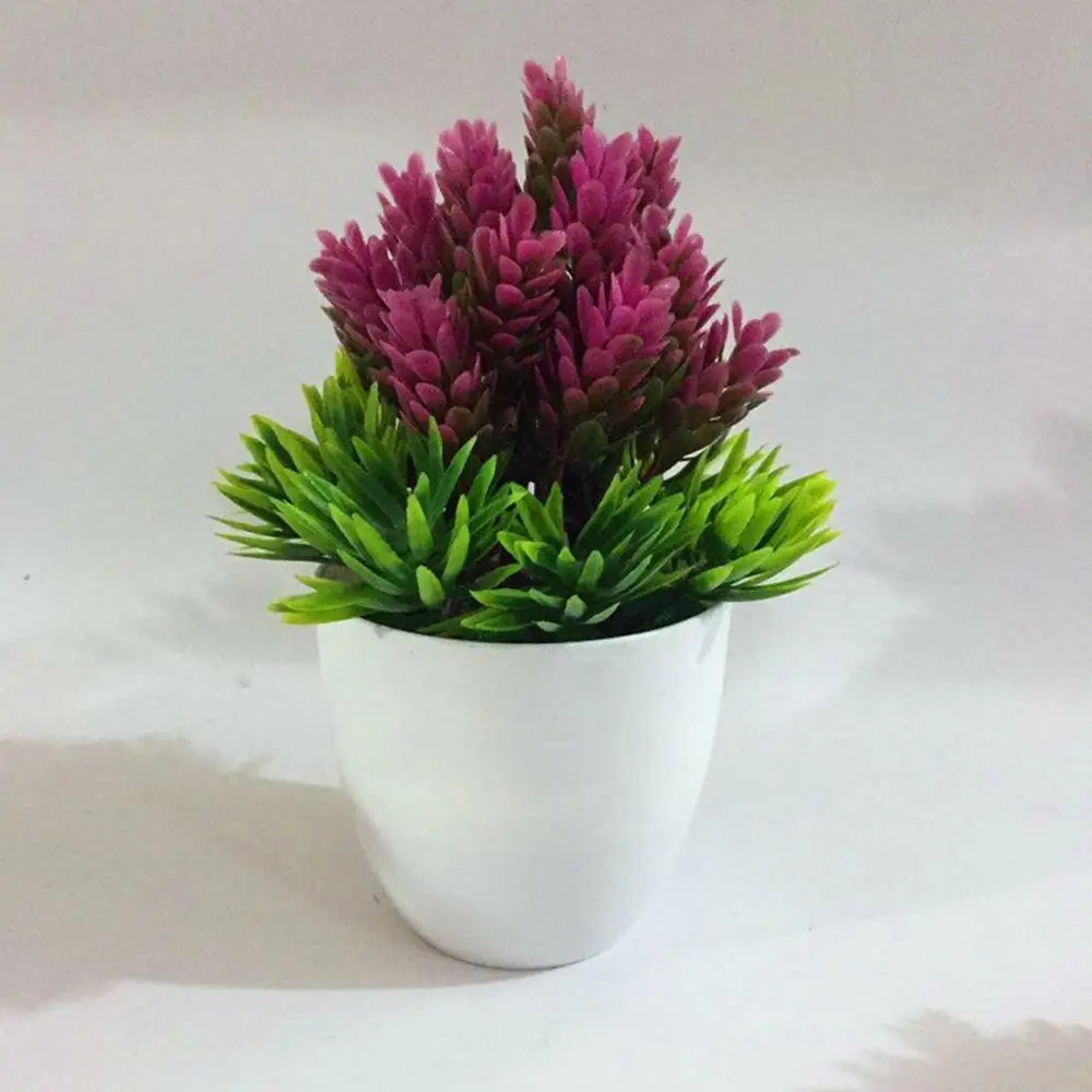 

Simulation Plant Potted Podocarpus Pine Small Bonsai Fake Flower Garden Decor Durable and Easy to Match Декоративный