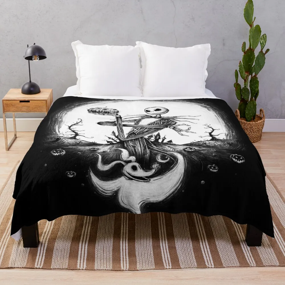 

Halloween Tale Throw Blanket blanket sofa blanket lace crochet blanket