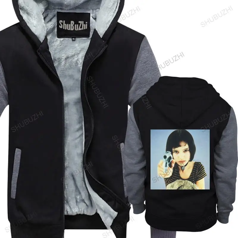 

man hoodies winter jacket Leon Mathilda the professional luc besson hitman gun Brand hoodies jeans men shubuzhi sweatshirt
