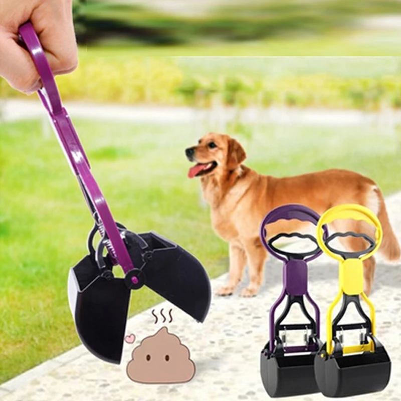 

Plastic Dog Long Handle Pooper Scoopers Pet Shit Shovel Clip Pet Outdoor Waste Picker Jaw Poop Scoop Pick Up Cleaning Supplies