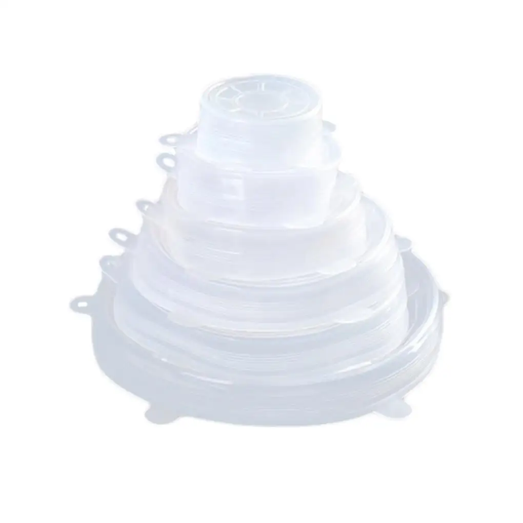 

Silicone Cover Stretch Lids Reusable Airtight Food Wrap Covers Keeping Fresh Seal Bowl Stretchy Wrap Cover Kitchen Cookware