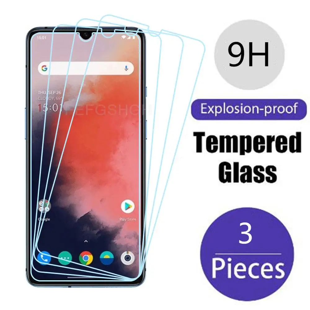 

Закаленное стекло для Oneplus 7T 6 T 5T 6 5 3T 3 1 + 7 1 + 6, защитная пленка для экрана One Plus 7 Oneplus7 6 T 7T, защитная стеклянная пленка, чехол, 3 шт.