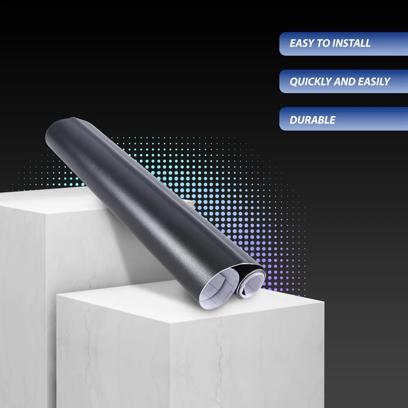 12X60 дюймов матовая черная виниловая пленка обертка автомобиля наклейка сделай