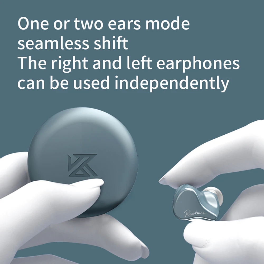 kz cordless inear earbuds pro bluetooth 5 2 5 2 noise reduction headsets ring iron qualcomm game video hifi k z in ear earphones free global shipping