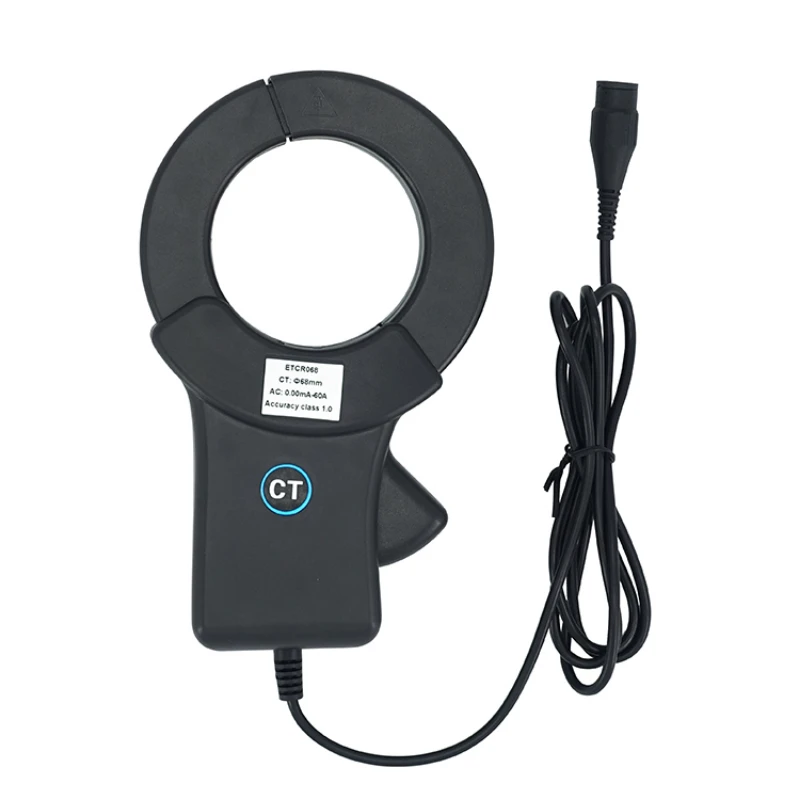 

068 Clamp AC Leakage Current Sensor Frequency 10Hz~100kHz ETCR068 High Accuracy Current Probe 0.00mA-60A,dia68mm