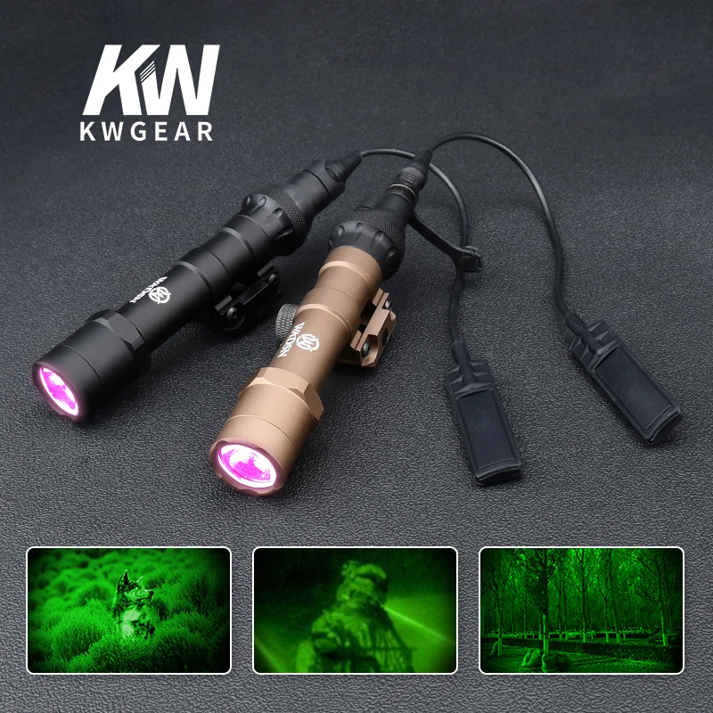 

WADSN Tactical M600 M600B IR LED Flashlight Weapon Light Infrared Illumination Picatinny Rail Hunting Gun Airsoft Accessories