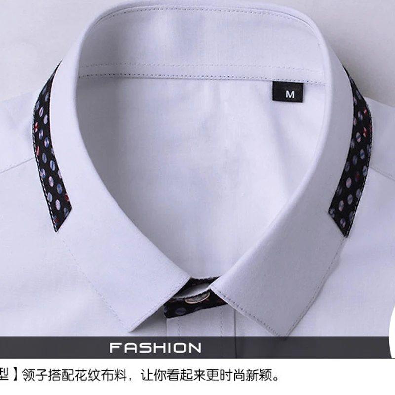 Summer new men's floral short-sleeved shirt cotton slim light color all-match breathable fit business casual shirt men's tide