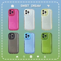 creative fresh simple jelly air cushion bracket phone case cover for iphone 11 12 13 pro max shockproof case for iphone 13 cases