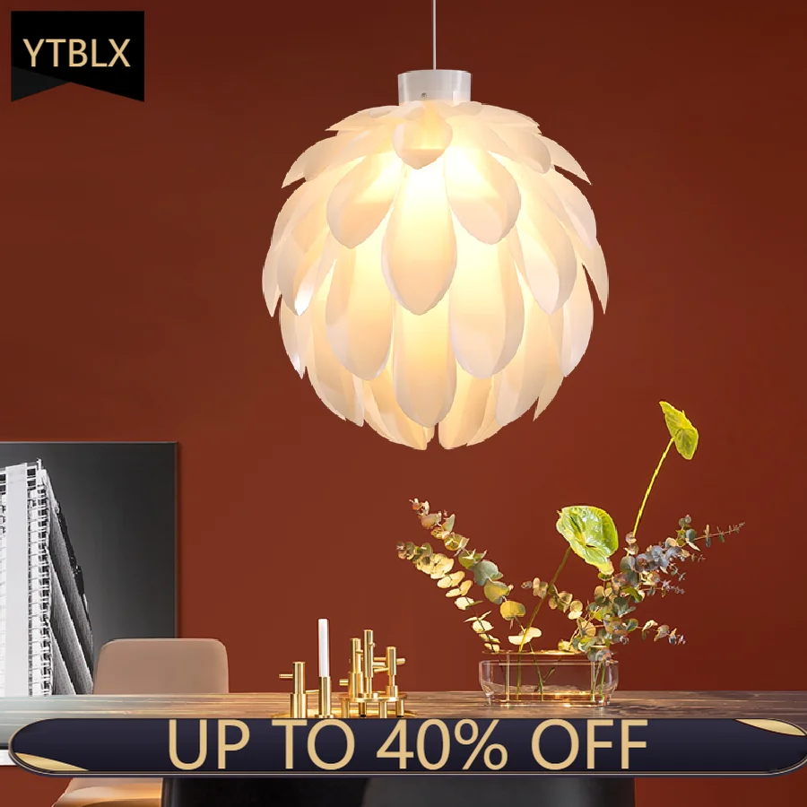 

Новый современный подвесной светильник, алюминиевый креативный подвесной светильник для столовой, Домашний Светильник E27 110 В 220 В, белый, се...