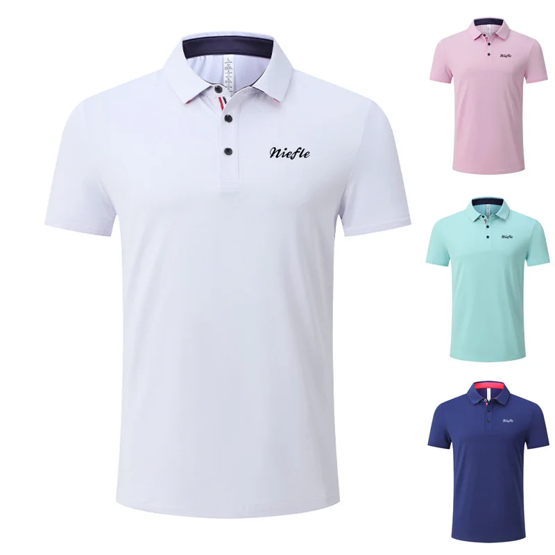 

Men's Summer Polo Shirt Short Sleeve Casual Outdoor Tennis Golf Trainning T Shirts Solid Quick Dry 3 Buttons Tops Women Clothing