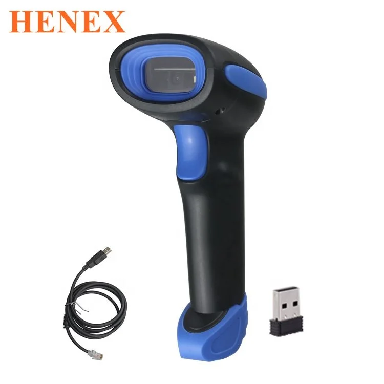 

RS232/USB сканер штрих-кода HENEX 3D ручной беспроводной принтер и сканер для удобного магазина