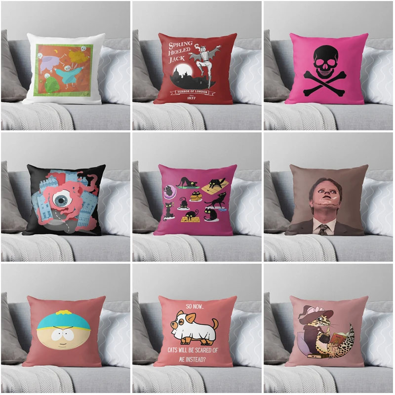 

Декоративный домашний чехол для подушки, Наволочки для подушек, Осенний цвет, юмор 60x60 см, 50*50, Современная гостиная, диван-домик, на Хэллоуин,...