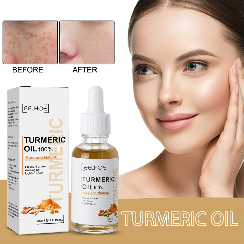 

Turmeric Dark Spot Remover Essential Oil Treatment for All Skin Natural Plant Extracts Hydrating Nourishing Skin Tone Face Serum