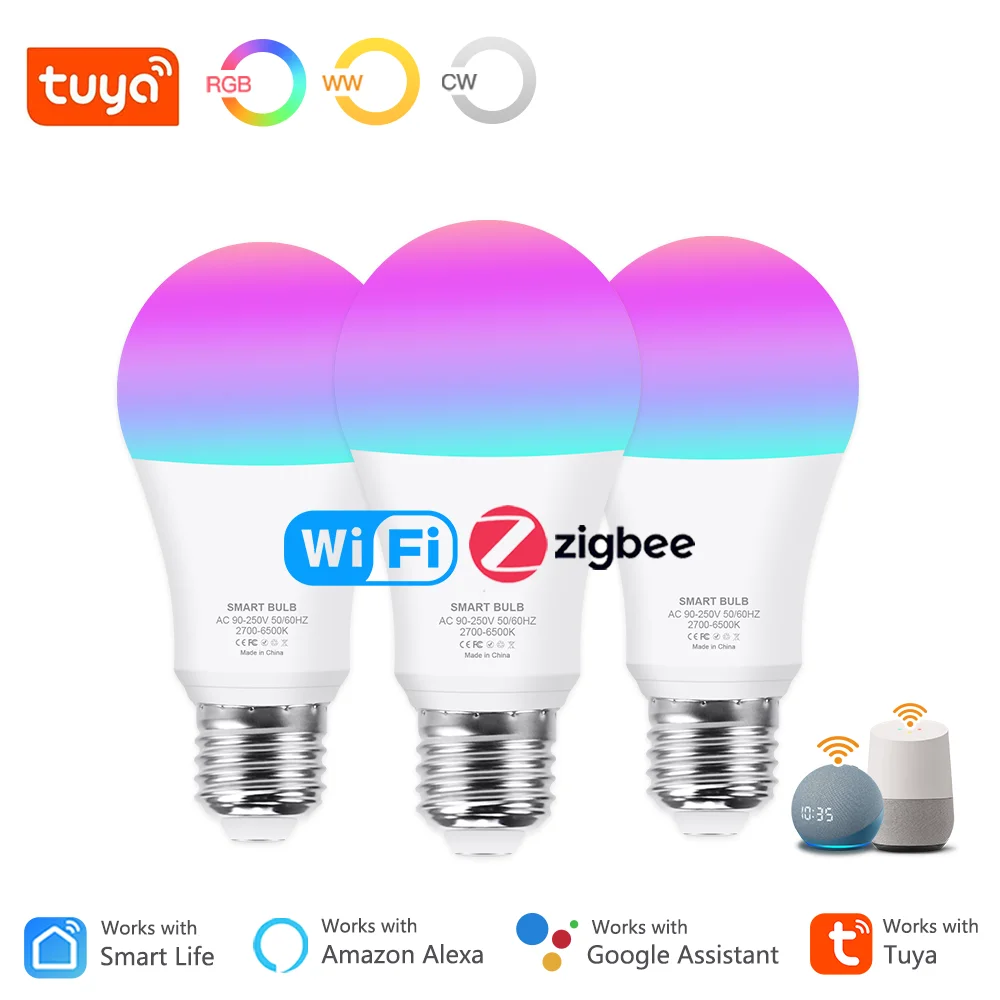 

Умная светодиодная лампа Excellux E27 RGB 15/18 Вт