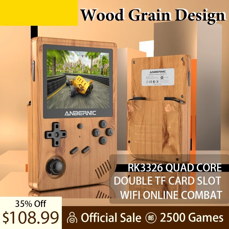 

NEW RG351V ANBERNIC Handheld Game Player Retro Game Console RK3326 Wifi Online IPS Screen Portable Game Consola