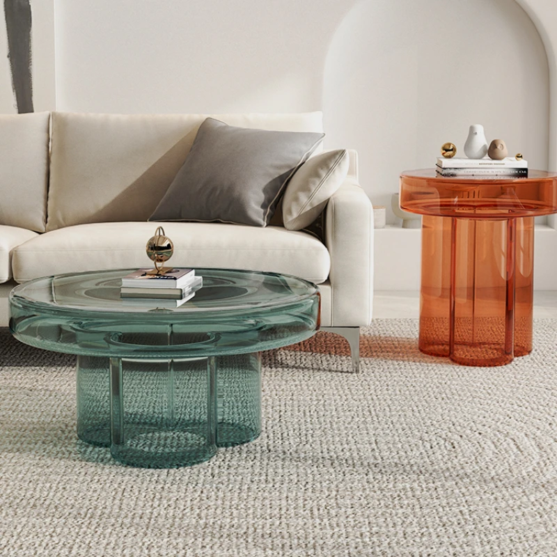 

Irregular Coffee Tables Round Minimalist Glass Hotel Coffee Table Luxury Nordic Modern Table De Salon Basse Household Furniture