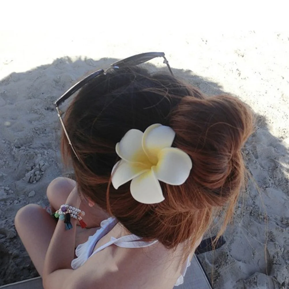 15 шт. гавайские украшения заколки для волос с цветами цветы плюмерии аксессуаров