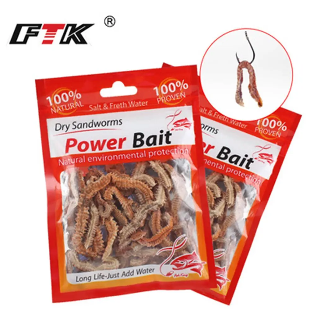 

1Pack 6g/10g Dry Lugworm Fishing Power Lures Sandworm Silicone Real Baits Peche Worms Bait Outdoor Saltwater Sea Fishing Gear