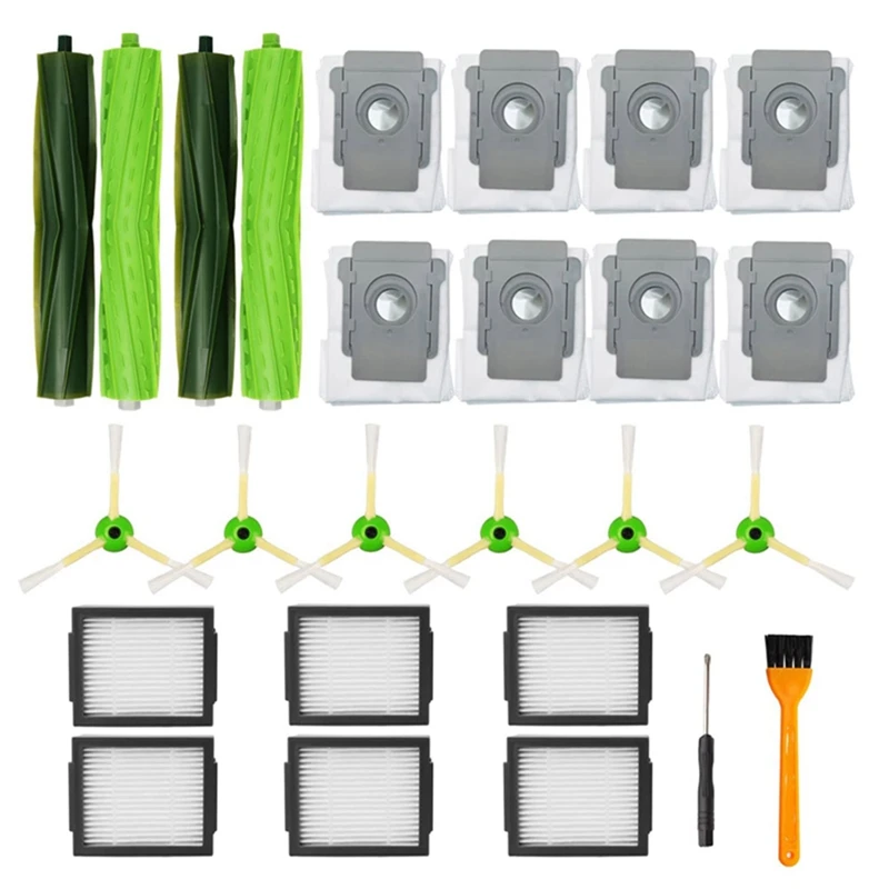 

1 Set Roller Brush Side Brush Parts For Irobot Roomba I3 I3+ I4 I6 I6+ I7 I7+ I8 I8+J7 /Plus E5 E6 E7 Robotic Vacuum Cleaner