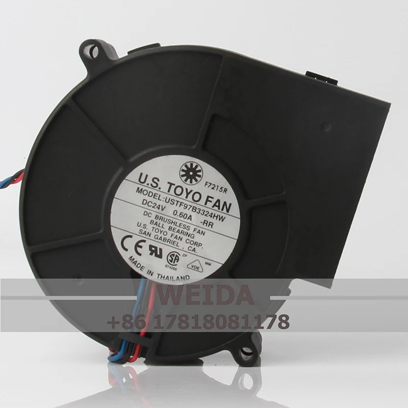 

USTF97B3324HW Case fan DC24V 0.60A EC AC Turbine 97X94X33MM 9CM 9733 Axial Flow Centrifugal Exhaust Blower Cooling Fan