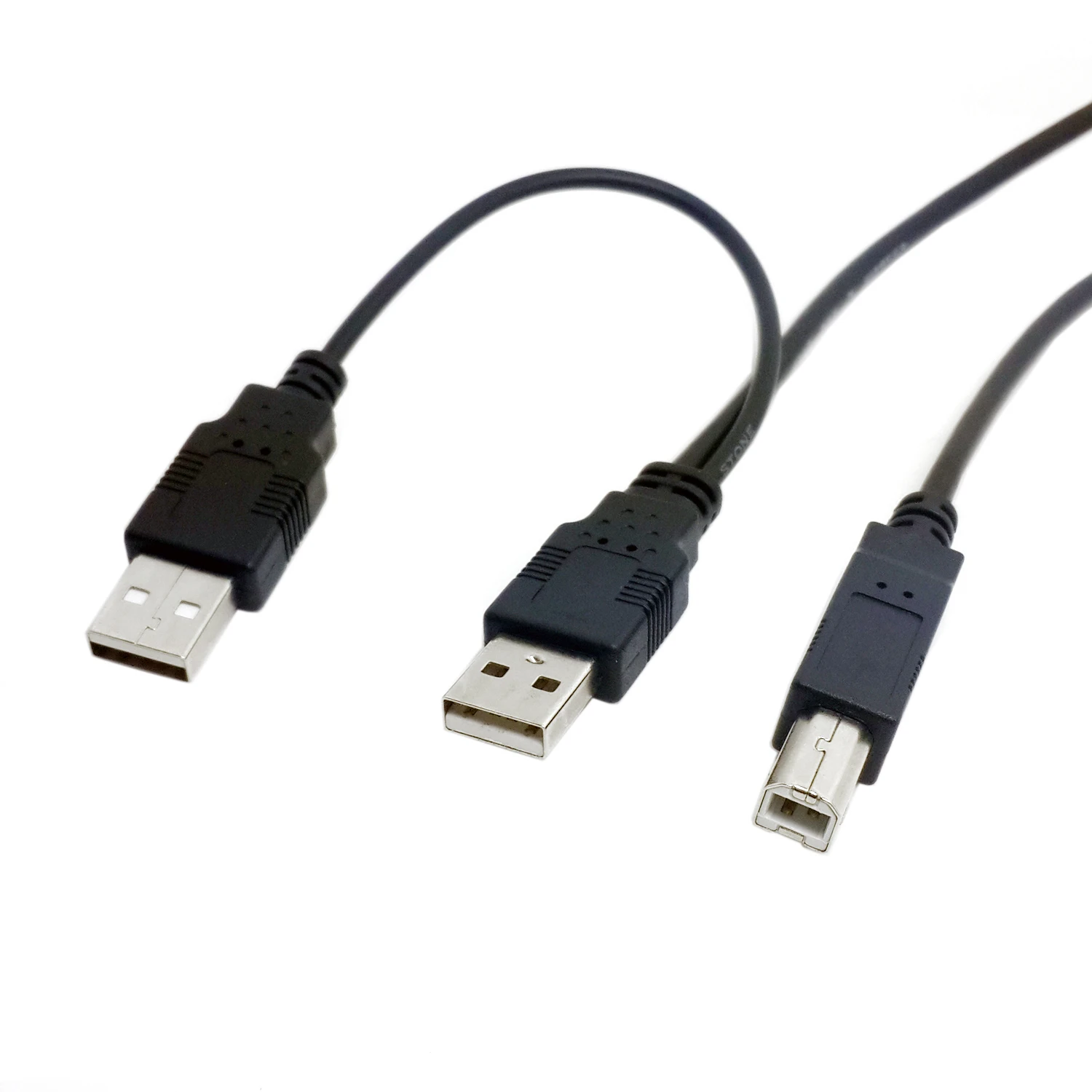 

Jimier CY Cable Dual USB 2.0 Male to Standard B Male Y Cable 80cm for Printer & Scanner & External Hard Disk Drive