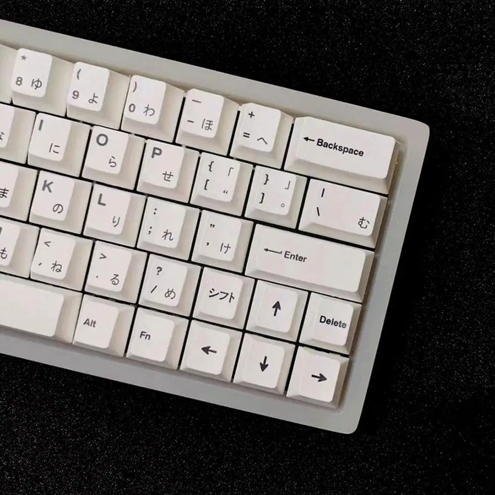 

Минималистичная белая клавиатура 137 затенение клавиш/64/68/84/96/980 Smile QX2 оригинальная высота PBT Материал подходит для механического Keyb O8V9