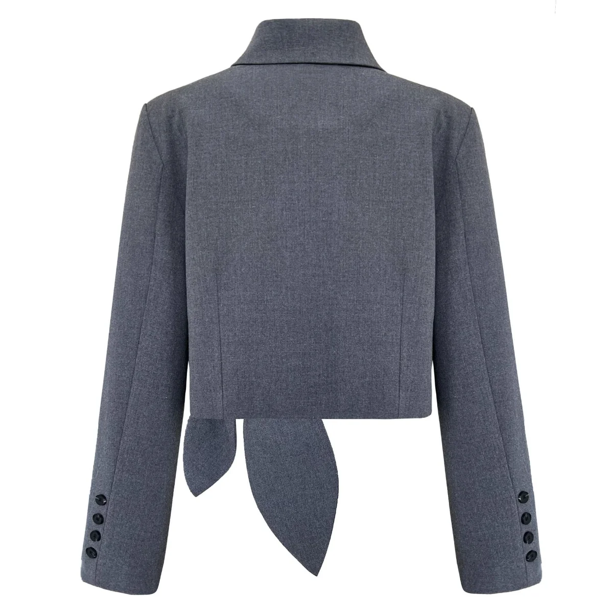 High-end Luxury Designers Women Clothing Long Sleeve Bandage Blazer Short Jacket Spring Autumn Korean Fashion Coat Office Ladies