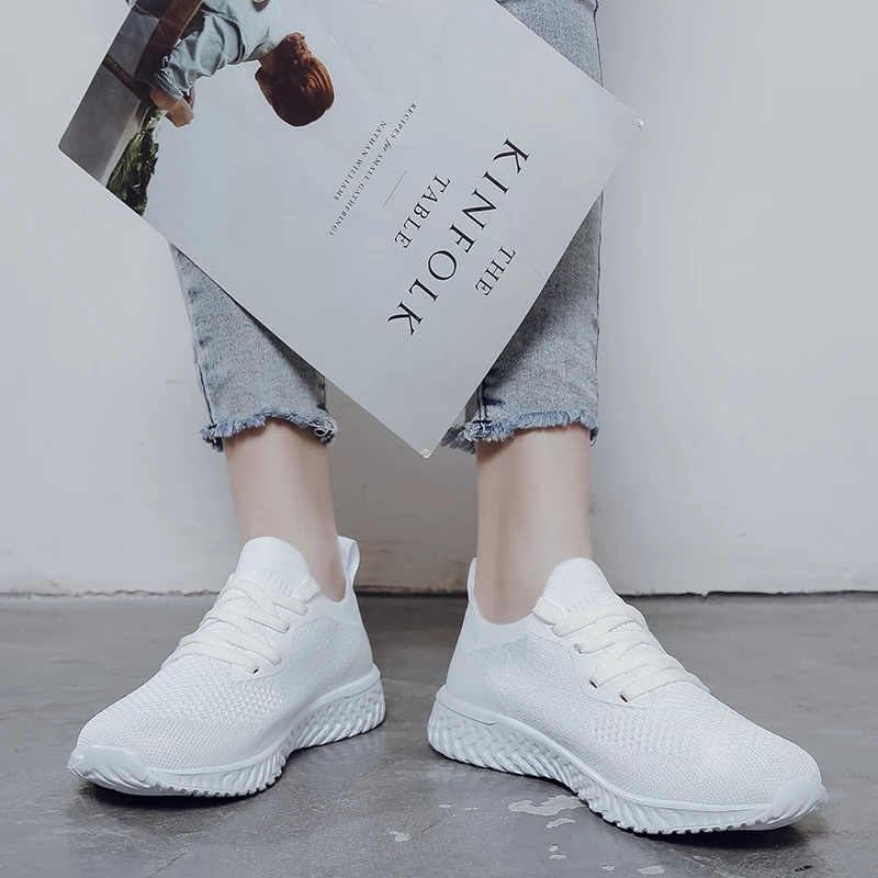 Женские кроссовки на вулканизированной подошве Повседневные Удобные шнуровке
