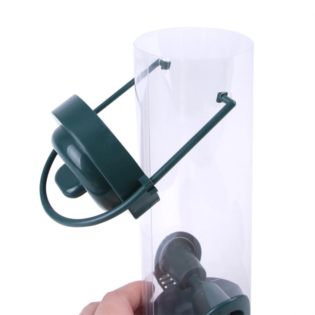 Pet Bird Feeder Food Dispenser Outdoor Hanging Multiple Holes Flying Animal Automatic Foot Feeding Tool 1pc | Дом и сад
