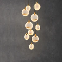new chinese led marble gold home deco designer chandelier lighting 2022 new trend lustre hanging lamps for living room