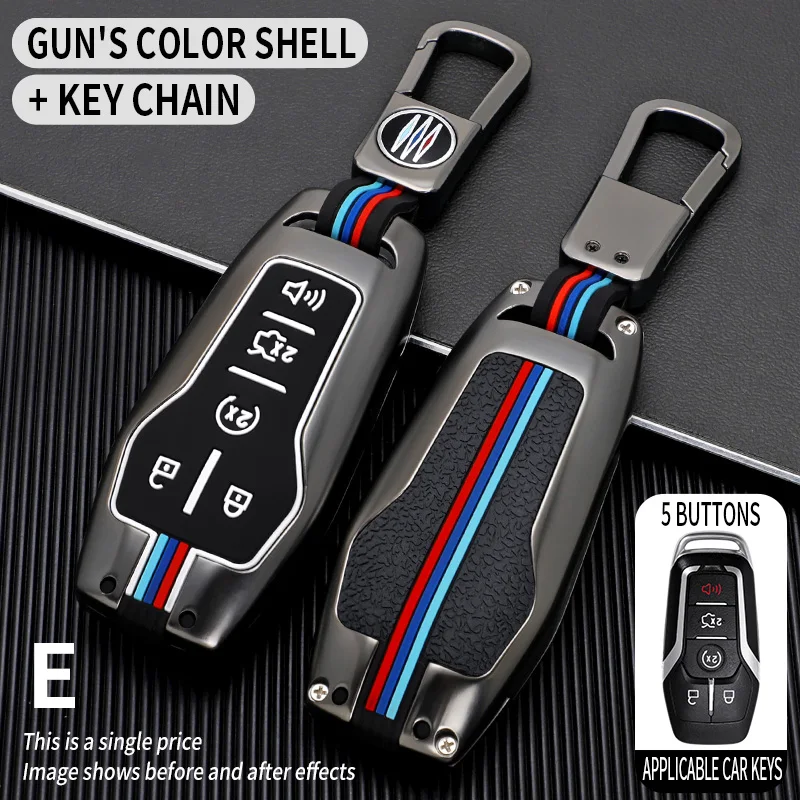 

Car Key Cover Case Shell for Lincoln MKC MKZ MKX Ford EDGE EXPLORER MK 2 3 4 FUSION Mondeo Mustang F-150 Suitable