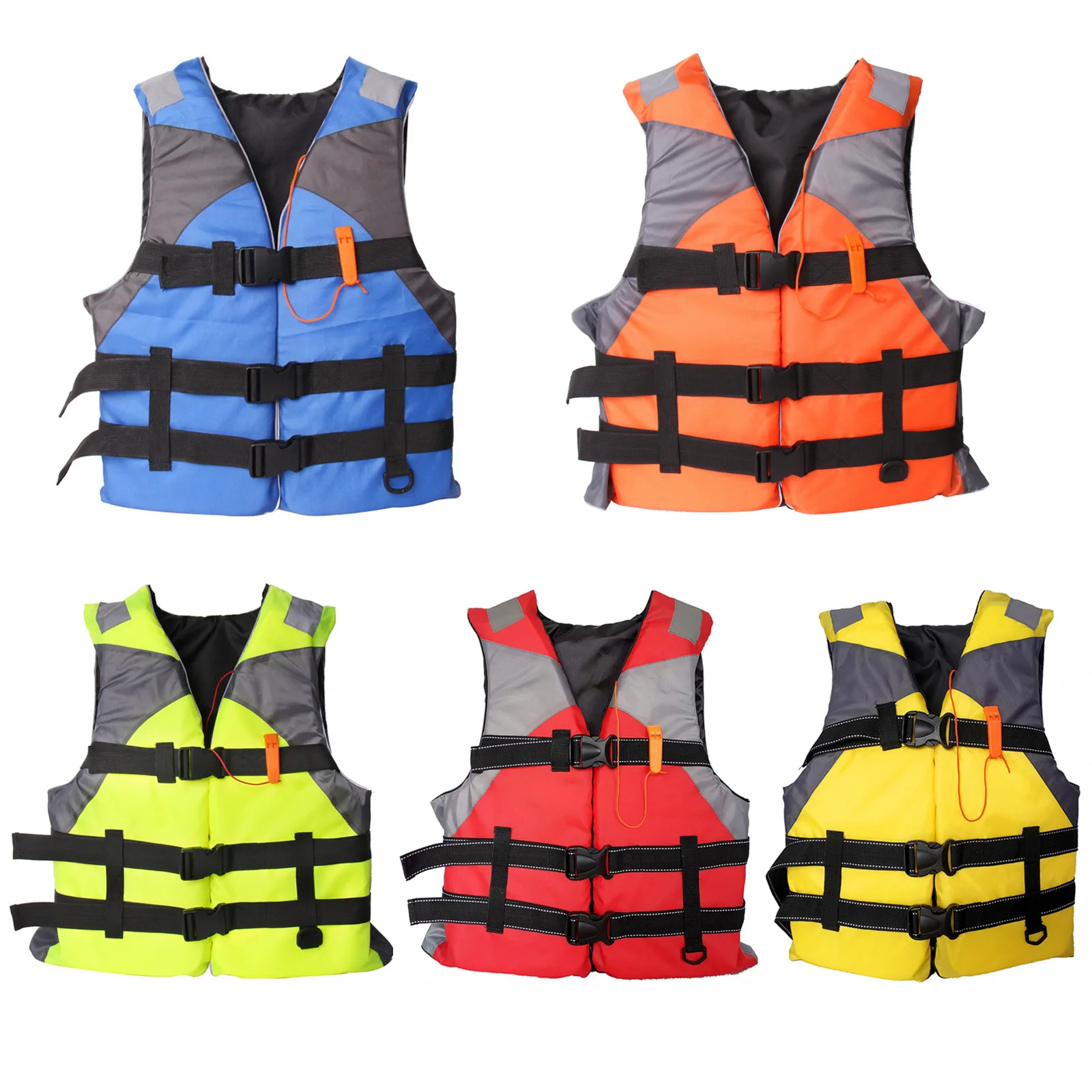 

Life Jacket Adults Safety Life Vest Water Sport Fishing Water Ski Vest Kayaking Boating Swimming Drifting Buoyancy Safety Clothe