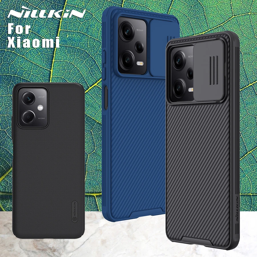 Чехол NILLKIN для Xiaomi Poco X5 Pro 5G X4 GT F4 X3 NFC M4 4G M3 задняя крышка CamShield защита объектива