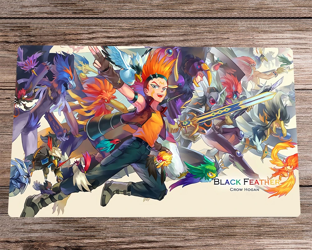 

Игровой коврик YuGiOh BF, игровой коврик для чёрных крыльев, OCG, gcc TCG, коврик для настольных игр, 60x35 см