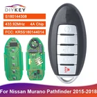 Пульт дистанционного управления DIYKEY S180144308 KR5S180144014 433,92 МГц с чипом 4A для Nissan Murano Pathfinder 2015 2016 2017 2018, 5 кнопок