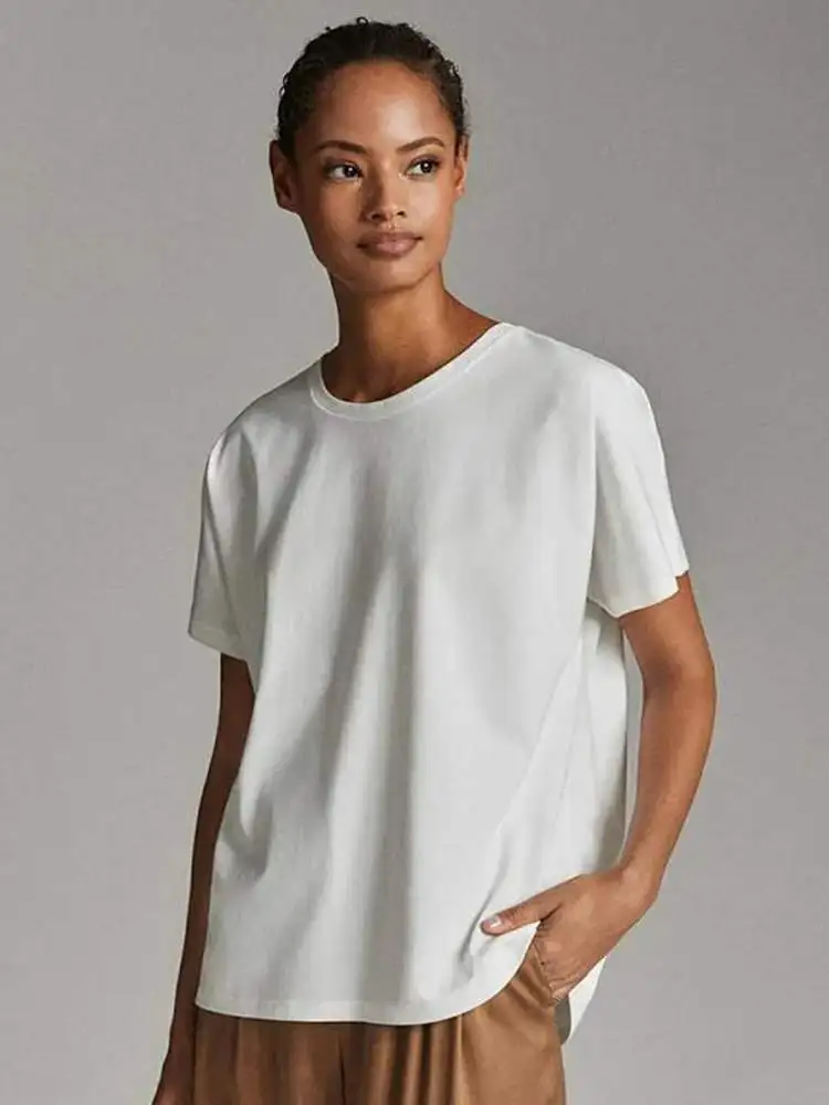 pure cotton round neck t shirt