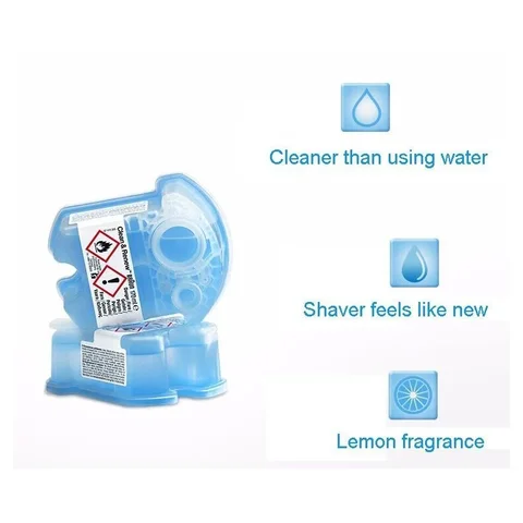 Braun CCR4 Эффективная очистка, обновление картриджей, лимонный свежий очиститель для электрических бритв Braun, весь умный центр ухода
